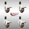 Service Caster 3 Inch 316SS High Temp Glass Filled Nylon 1-1/2 Inch Stem Caster Set Lock Brake SCC-SS316TTLEX20S314-GFNSHT-112-4 - alternate 3